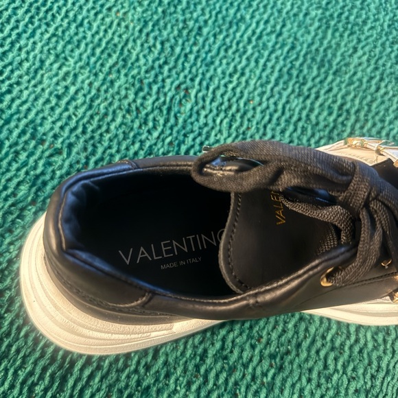 Valentino Monochrome Sneakers with Bold Branding - Picture 8 of 9